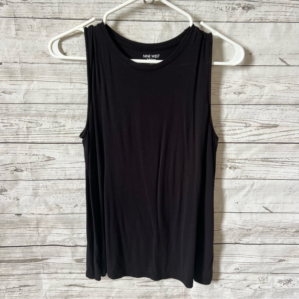 Nine West Black Sleeveless Top
